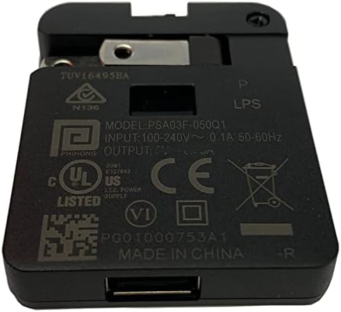 Upbright 5V יציאת USB AC/DC מתאם +USB קצה טעינה כבל תואם ל- Lukasa SN004 נייד Bluetooth CD רמקול נגן