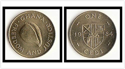 אפריקה אפריקאית חדשה גאנה 1 מטבע הגשמה משנת 1984 מהדורה מטבע חוץ אוסף מתנות גינאה 1 מטבע פרנק משנת 1985