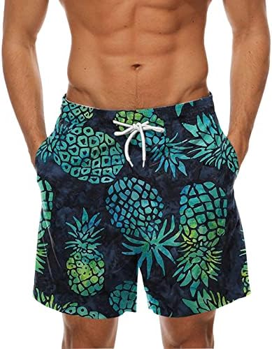 Zddo Mens Mens Hawaiian Board מכנסיים קצרים, גזעי שחייה נושמים בקיץ נושם 3D גלקסי הדפס ספורט מכנסי חוף