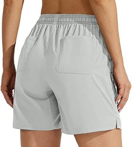 ויליט מכנסי טיול לנשים קצרים 5 אינץ 'מכנסיים קצרים חיצוניים גולף חיצוני מהיר יבש מכנסיים קצרים קיץ עם