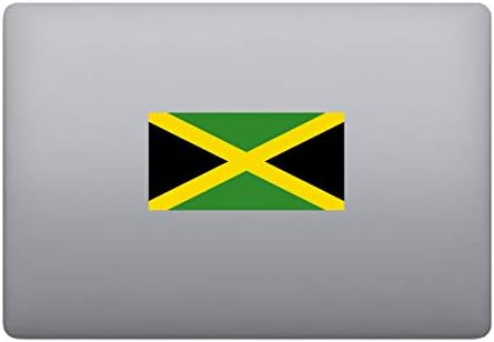 ספל חלב מתכנן מדבקות דגל לאומי של ג'מייקה מדבקות ויניל צבעוניות בגודל 8 אינץ '