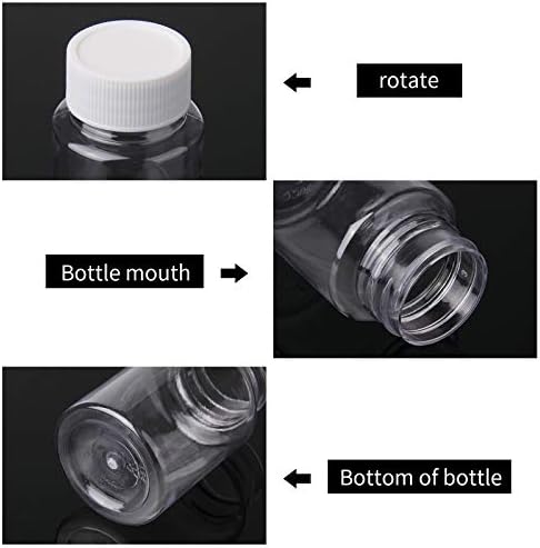 30 יחידות ברור גלולת בקבוק פלסטיק רפואת בקבוק ריק מגיב בקבוק כימי מכולות עם כובעי עבור נוזל מוצק אבקת