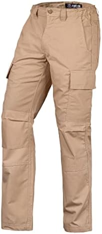 מכנסי מטען של Scoct Stock Stock Stops - מכנסיים טקטיים עמידים למתוח מותניים מרובות כיסים -צבאיים מכנסיים