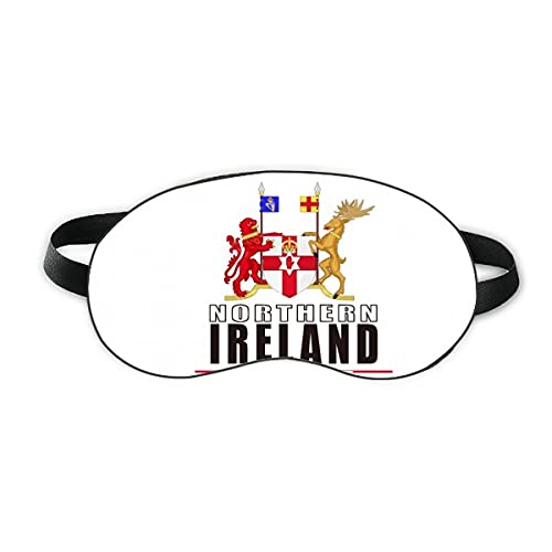 מפת הלוגו של צפון אירלנד דגל דגל שינה מגן עיניים רך לילה כיסוי גוון עיוורון