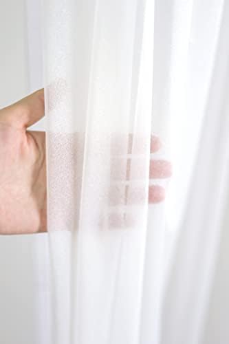 לבן וילונות שקופים 120 סנטימטרים ארוך קמטים-משלוח וילונות עבור רקע חלון וילונות לחדר שינה מסיבת חתונה