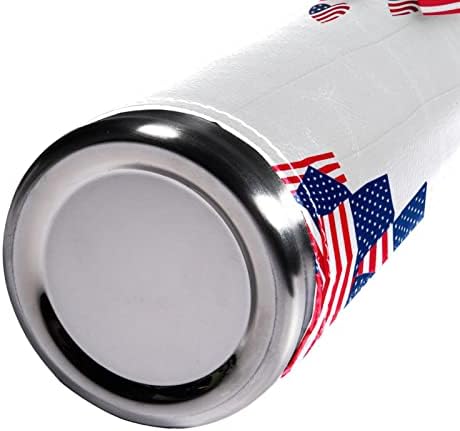 SDFSDFSD 17 גרם ואקום מבודד נירוסטה בקבוק מים ספורט קפה ספל ספל ספל עור מקורי עטוף BPA בחינם, דגלים