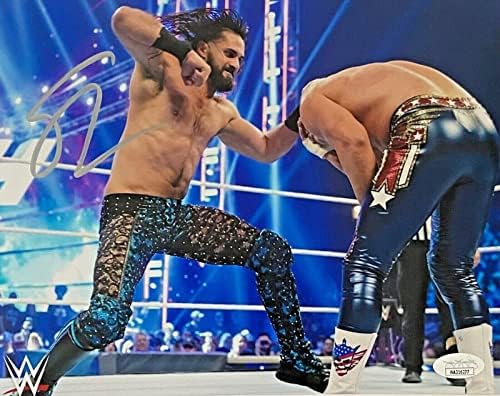 WWE בלעדי Seth Rollins חתום על חתימה 8x10 Photo JSA אימות 5 - תמונות היאבקות חתימה