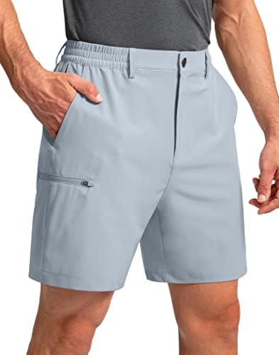 גברים של גולף מכנסיים קצרים עם 6 כיסים למתוח מהיר יבש טיולים עבודת שמלת מכנסיים קצרים לגברים