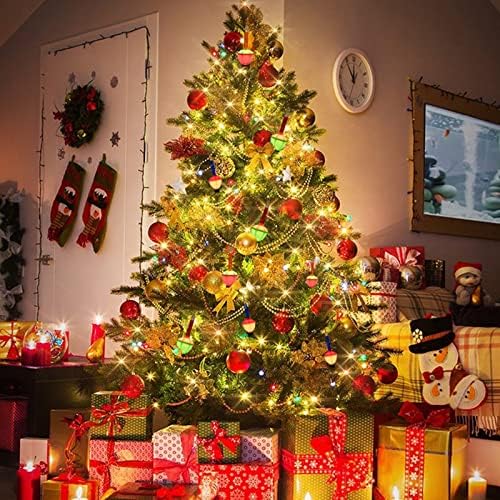 קוניקטום חג המולד בועת מחרוזת אורות-7 מסורתי ססגוניות בועת אורות-אול רשום עבור מסיבת חג, בית, חגיגות
