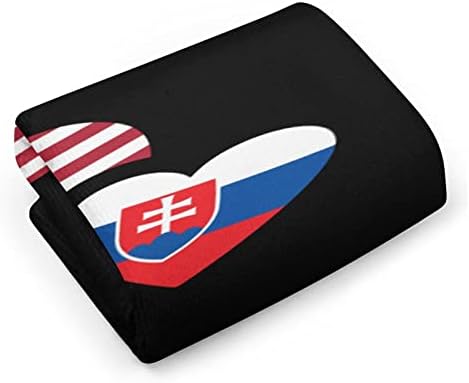 סלובקיה ארהב דגל מיקרופייבר מגבות מגבות סופגות סופג