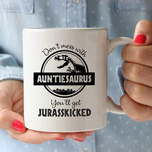 אל תתעסק עם דודהזאורוס תקבל יורהבועט-דינוזאור מצחיק יום הולדת אמא מתנה-מתנות עבור דודה מאחיינית אחיין