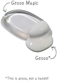 Yippygroove gesso בד פריימר מברשת סיליקון - פרופק גסומגי 10 יחידות מקוריות וגדולות לצבע פריימר - ציוד