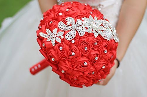 כלה IFFO אוחזת פרחים, חתונה רומנטית צבעונית צבעונית כלה, זרי כלות ורודים סגולים