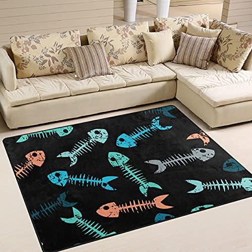 שלדי דגים צבעוניים של Baxiej שטיחי שטיחים גדולים של שטיחי פליימה שטיחים לילדים משחק חדר שינה חדר שינה
