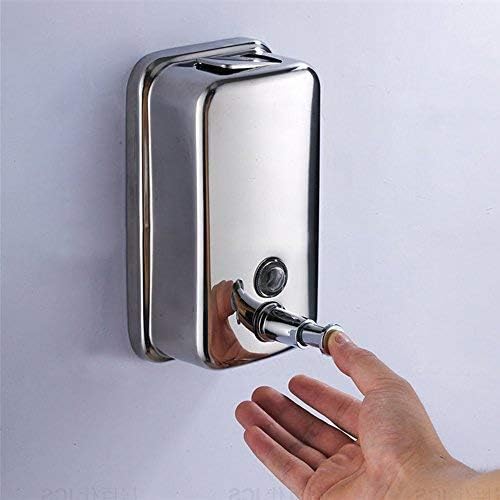 מתקן סבון TBAO ， קיר נירוסטה רכוב על מתקן סבון סבון, מתקן סבון ידיים מסחרי לחדר אמבטיה ומטבח
