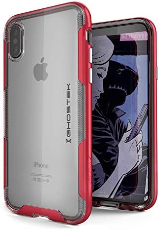 Ghostek Cloak Premium Premium Soloping Cover Cover Cover מעוצב עבור Apple iPhone X XS - Red