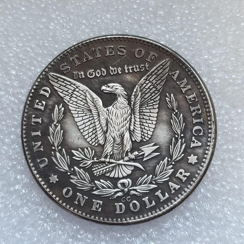 מלאכות עתיקות מטבעות משוטטות אמריקאיות 1881 מכסף מצופה בגילאים זקנים דולרים כסף כסף מס '1010