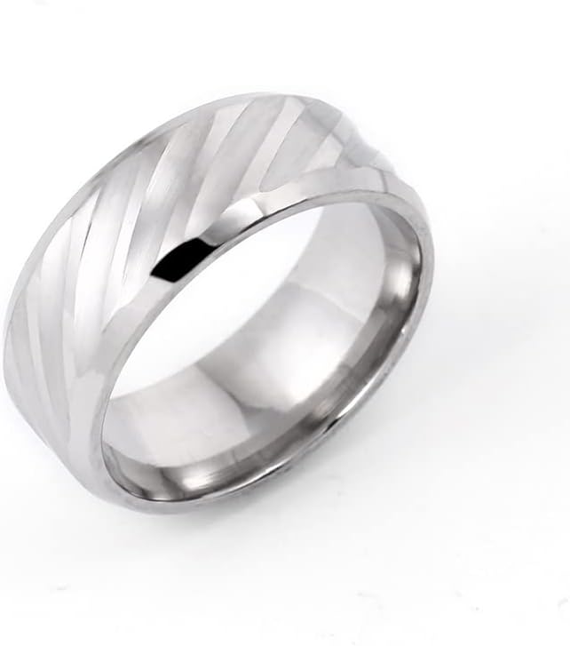 קולסו 8 ממ כסף טבעת מים גל טבעות לגבר ונשים אישית טבעות אישית חקוק טבעת-25222