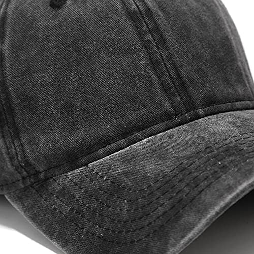 בציר בייסבול כובע 4 חבילה עבור נשים גברים שטף כותנה במצוקה בייסבול כובע מתכוונן אבא כובע