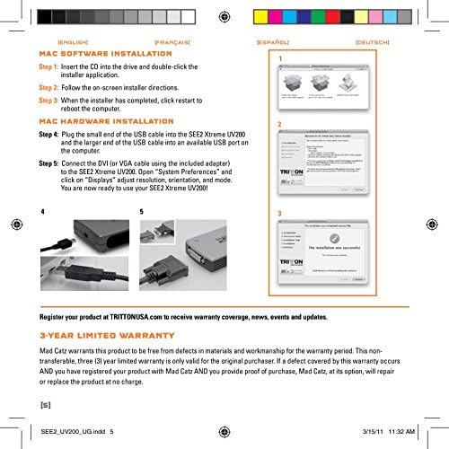 Tritton See2 Xtreme, USB ל- DVI או VGA כרטיס מסך חיצוני, 1920x1200 מקסימום רזולוציה