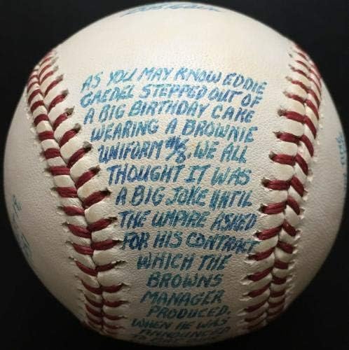 בוב קיין אדי גאדל סיפור יחיד חתום בייסבול, JSA Loa - כדורי בייסבול חתימה