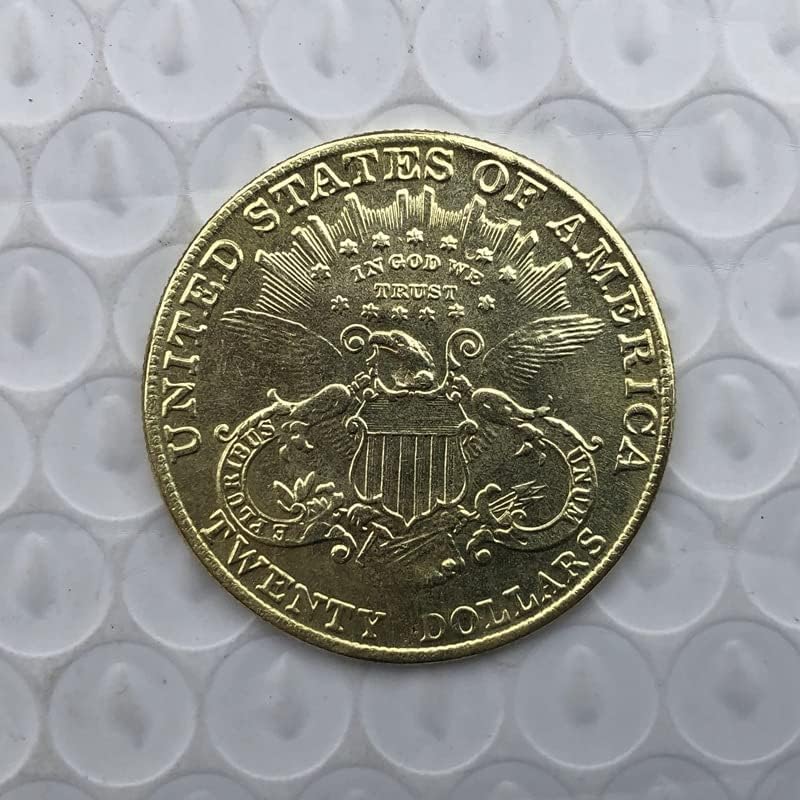 גרסת 1903p אמריקאית 20 מטבע זהב פליז עתיק עתיק מטבע זיכרון זר 34 ממ