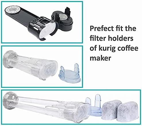 12 חבילות תואמות למסנני קפה פחם של Keurig Fit Keurig 2.0 ומכונות קפה מבוגרות יותר