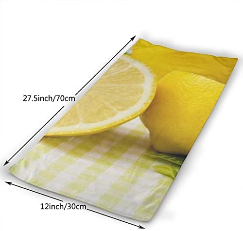 מגבת לימון צהובה מגבת מיקרופייבר מגבת אורחת קישוטי אמבטיה ביתיים