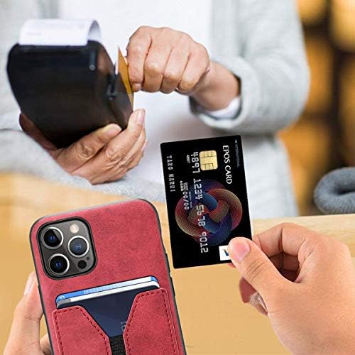 סוטני אייפון 13 פרו ארנק מקרה, אייפון 13 פרו ארנק מקרה דק אשראי כרטיס חריץ מחזיק מקרה, עור מפוצל ארנק