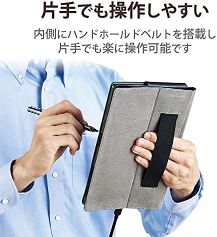 Elecom Lenovo Tab M10 HD כיסוי דש, עור רך, 2 זוויות, שחור