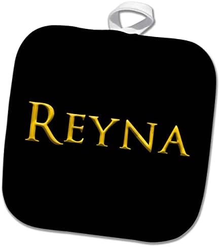 3drose Reyna מושך שם תינוקת תינוקות בארצות הברית. צהוב על מתנה שחורה - פוטלים