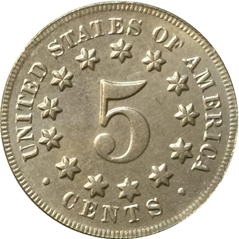 20.5mm1881 מטבע ניקל אמריקאי מטבעות מיוצרות ניקל מלאכות עתיקות מטבעות זיכרון זרות