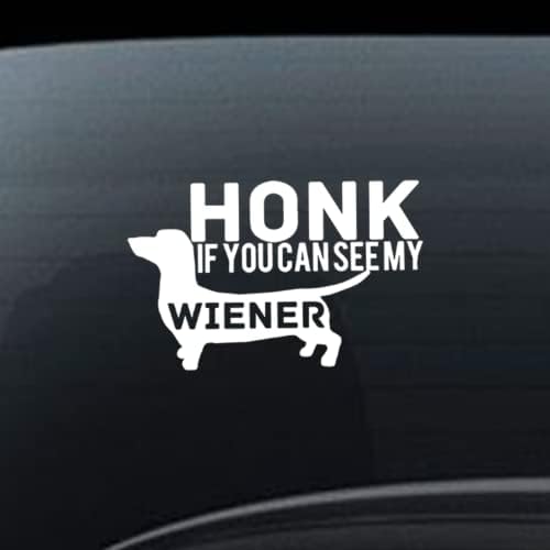 Dachshund Wiener Dog מדבקה מדבקה ויניל מצחיקה למכוניות משאיות חלונות פגמניות קירות מחשבים ניידים עורות