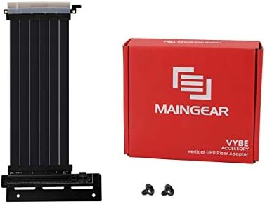 Maingear Grapic Card Card Mount w/Riser Cable, PCI-E 4.0 X16 מהירות גבוהה מאריך גמיש EMI SHIELD GPU