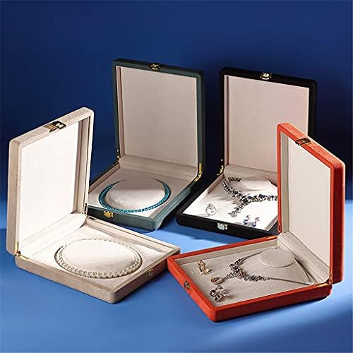 קופסת תכשיטים רכה WODMB עם טבעות מכסה מארגן אחסון מארגן עגיל תיבת שרשרת עגיל