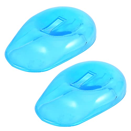 כלי הגנה מפני אוזניים, אוזניים בצבע שיער, 2 יחידים מגן על כיסוי אוזניים כחול מגן נגד מכתים פלסטיק מגן