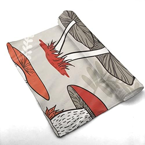 מגבת פטריות אדומות מגבת מיקרופייבר מגבת אורחת קישוטי אמבטיה ביתיים מגבת אצבעות אצבעות עם ספיגה גבוהה