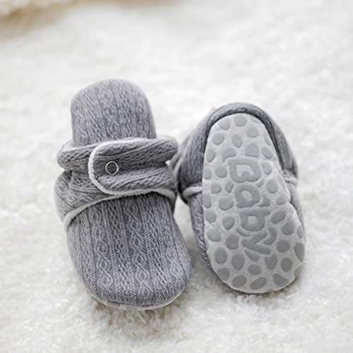 Babelvit יילוד תינוק ילד ילדה פליס רך שלל נשאר על נעלי בית תינוקות גרביים נעליים נעליים ללא החלקה פעוטות