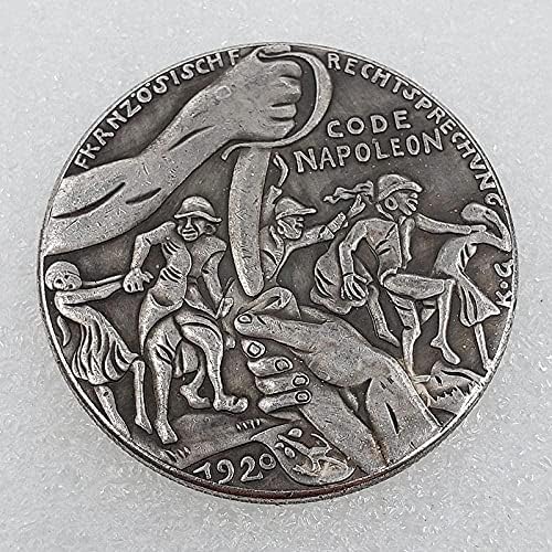 מלאכות עתיקות 1920 מטבע שלד שוטף שלד מטבע דולר סילן סילבר 2603