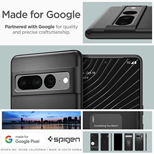 כושר דק של Spigen מעוצב ל Pixel 7 Pro Case - שחור