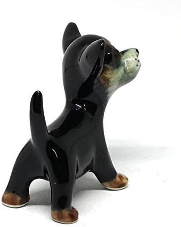 זואוקאפט קרמיקה צ'יוואווה כלב פסלון צבוע מיניאטורות מצוירות במתנות מותאמות אישית אספנות