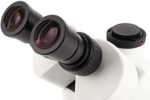 עדשת מיקרוסקופ אובייקטיבית, זווית רחבה במיוחד 7-45 עינית מיקרוסקופ, ממשק טרינוקולרי לבן למעבדת מיקרוסקופ