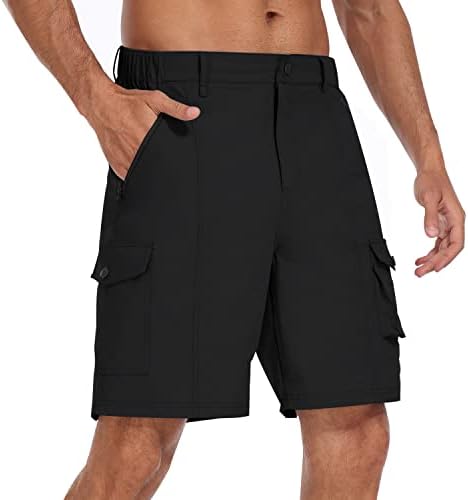 מכנסי טיול של MOFIZ לגברים מכנסיים קצרים מהיר יבש קמפינג חיצוני למכנסיים קצרים קמפינג חיצוניים לגברים