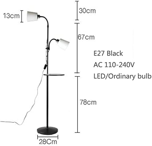 DSHGDJF נורדי מנורות רצפה צבועות מתכווננות E27 LED אור רצפה פשוט רטרו עם 2 צבעים לחדר לימוד סלון