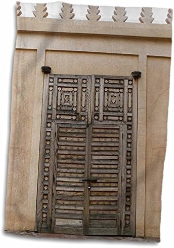 3 דרוז פלורן - דלתות וינטג ' - הדפס דלתות כפולות מעץ וינטג' - מגבות