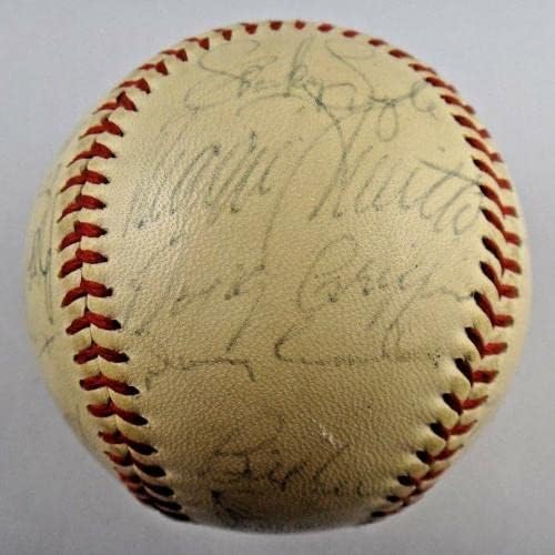 1971 קבוצת בוסטון רד סוקס חתם על בייסבול VTG ג'ו קרונין עם מכתב JSA מלא של יאז - כדורי בייסבול עם חתימה