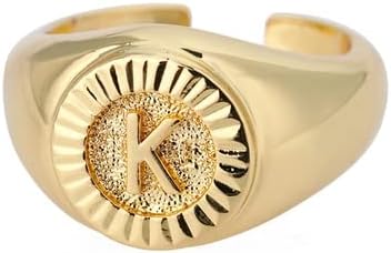 טבעת חותם ראשונית לגברים פאנק בציר זהב מכתב טבעת זוג חתונה תכשיטי אנילוס-ים-זהב-צבע-36513