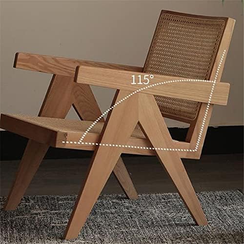 מבטא כיסא מסורתי עץ בסלון כורסא ב קש נמוך כיסא לסלון חדר אוכל טרקלין פטיו מרפסת-כהה חום / ללא מרופד