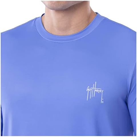 חולצת ביצועים של שרוול ארוך של גיא הארווי עם הגנה על השמש של 50+ UPF