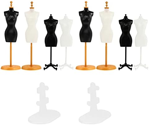 אביזרי בובה אקסרטים צורה צורה צעצועים 10 יחידות שמלת בובה צורה בגדים בגדים שמלת תצוגה מחזיקת תצוגה פלסטי
